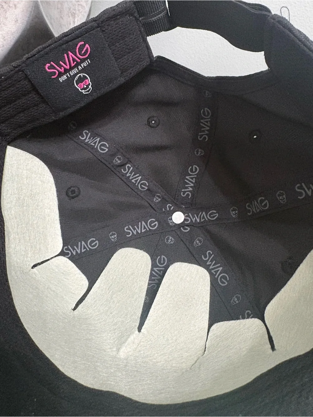 SWAG Black Baseball Cap with Red & Blue 'United States of Swag' Patch